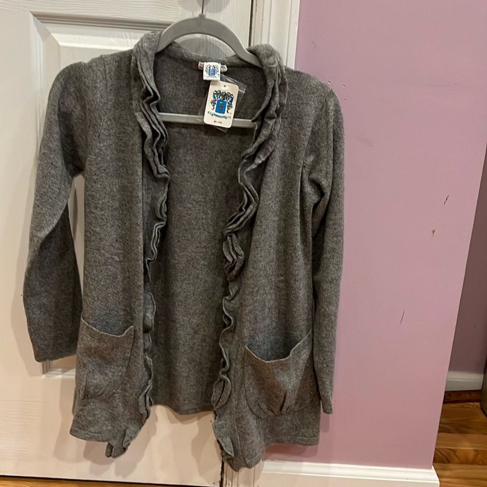 Ruffled cardigan